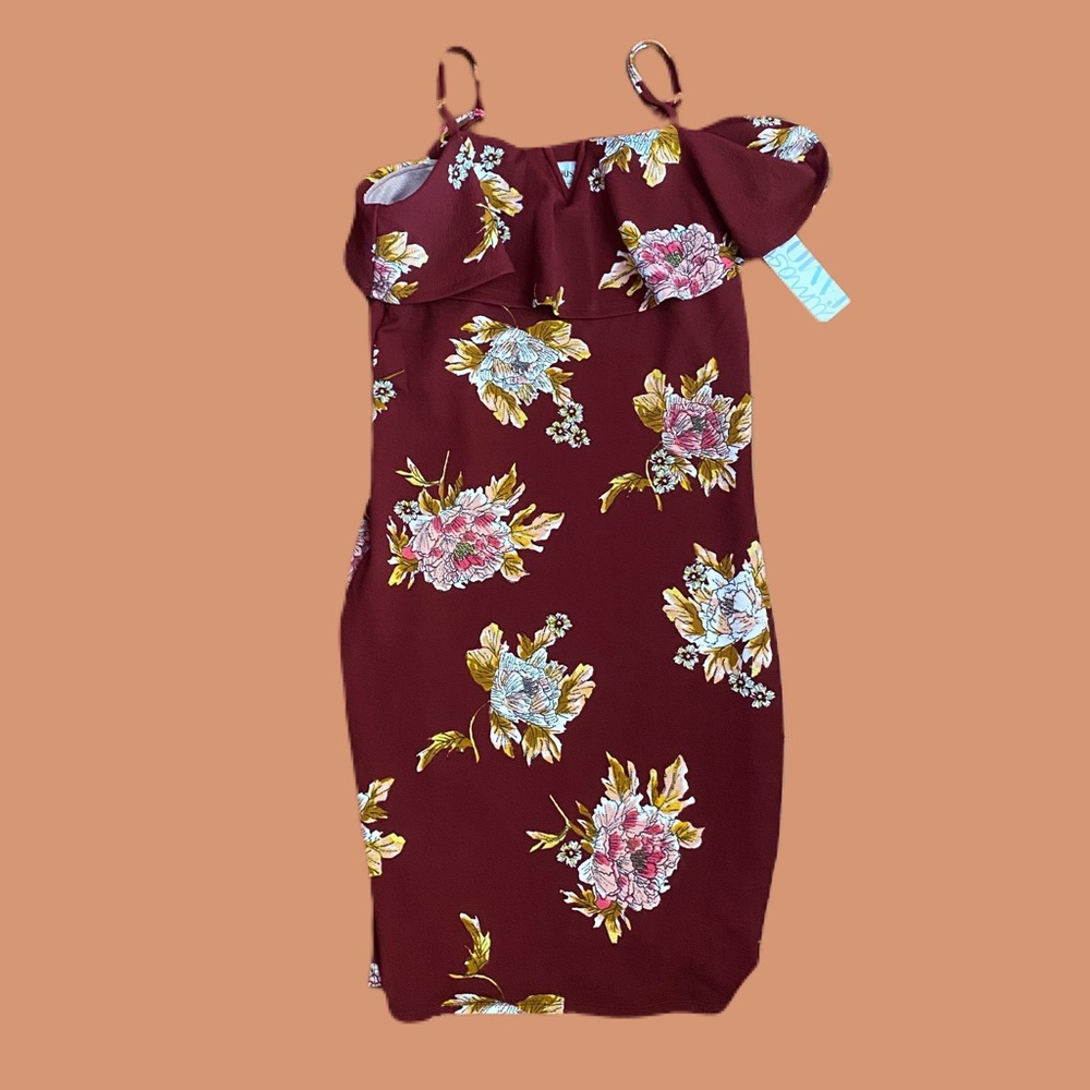 Floral bodycon dress size xl